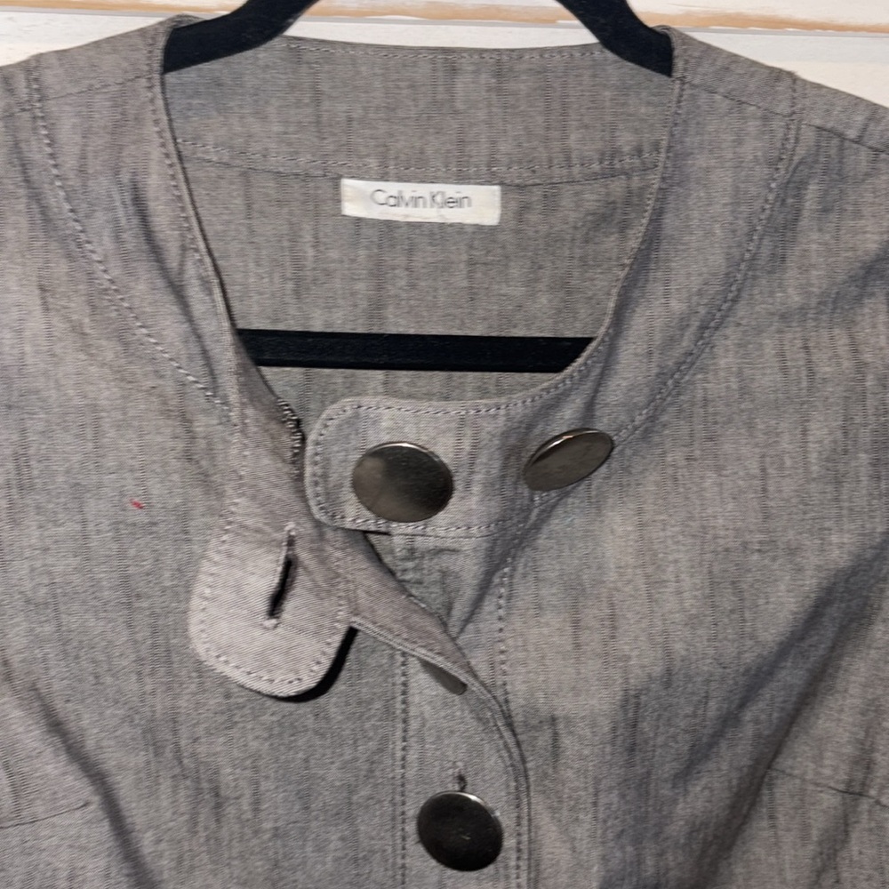 CALVIN KLEIN CROPPED SUIT 1/4 Sleeve Adorable Jacket-great pre-loved condition - Picture 5 of 10